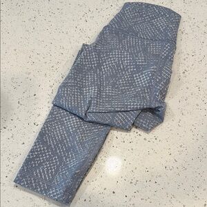 Lululemon Blue and White Patterned Leggings